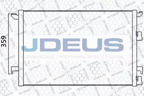 Jdeus 724M09 - Конденсатор, кондиціонер autocars.com.ua