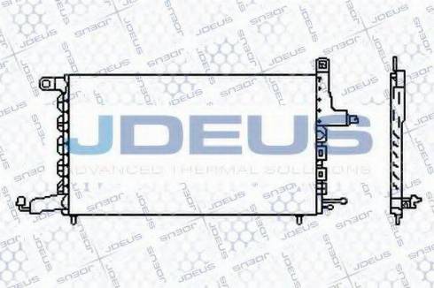 Jdeus 725M17 - Конденсатор, кондиціонер autocars.com.ua