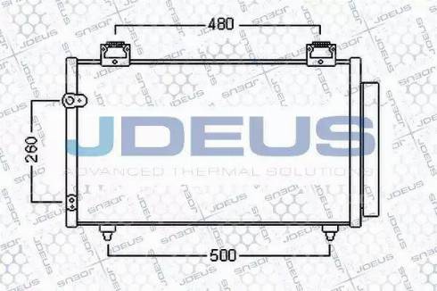 Jdeus 728M41 - Конденсатор, кондиціонер autocars.com.ua