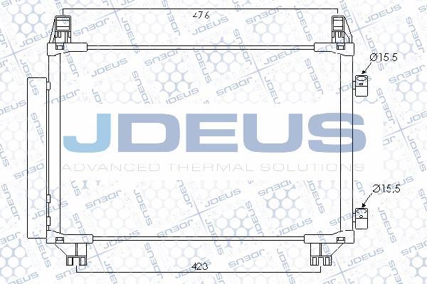 Jdeus 728M63 - Конденсатор, кондиціонер autocars.com.ua