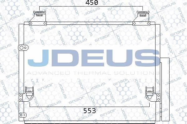 Jdeus 728M66 - Конденсатор, кондиціонер autocars.com.ua