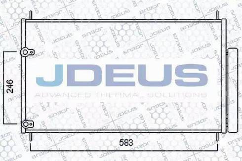 Jdeus 728M70 - Конденсатор, кондиціонер autocars.com.ua