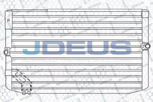 Jdeus 728N11 - Конденсатор, кондиціонер autocars.com.ua