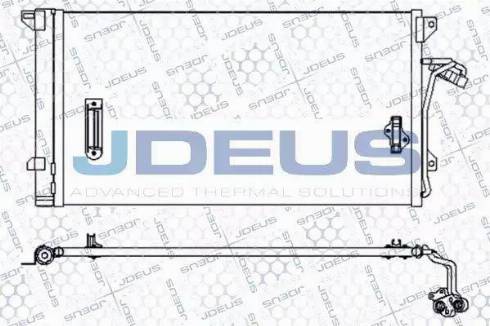 Jdeus 730M57 - Конденсатор, кондиціонер autocars.com.ua