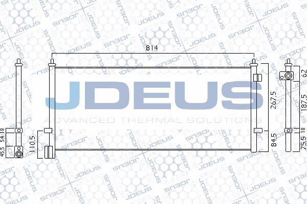 Jdeus 731M04 - Конденсатор кондиционера autodnr.net