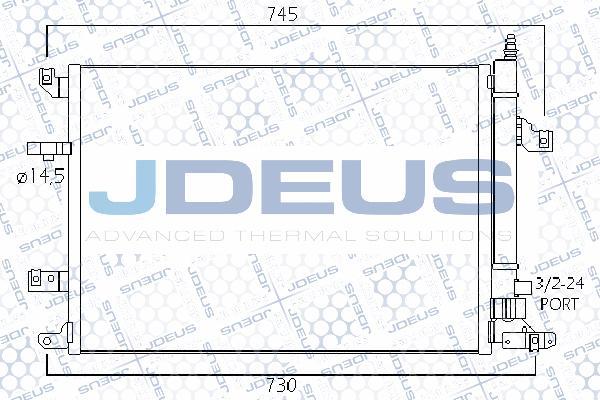 Jdeus 731M17 - Конденсатор кондиционера autodnr.net