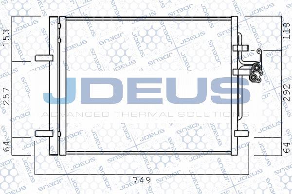 Jdeus 731M19 - Конденсатор, кондиціонер autocars.com.ua