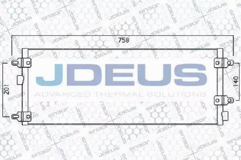 Jdeus 736M05 - Конденсатор, кондиціонер autocars.com.ua