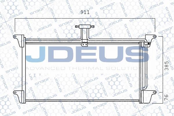 Jdeus 741M04 - Конденсатор, кондиціонер autocars.com.ua