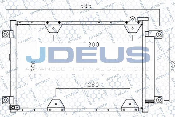 Jdeus 742M15 - Конденсатор, кондиціонер autocars.com.ua