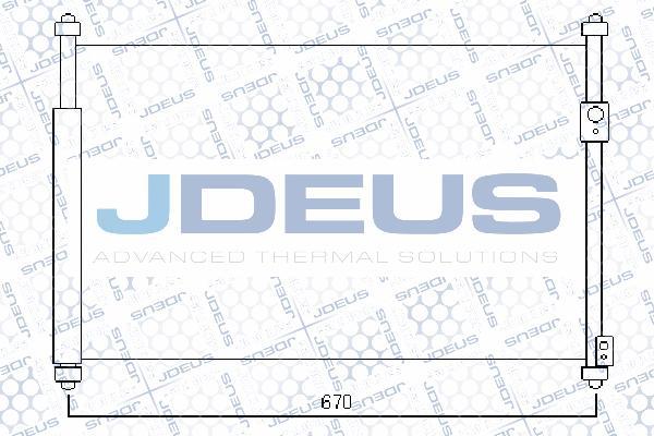 Jdeus 742M18 - Конденсатор, кондиціонер autocars.com.ua