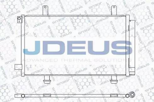Jdeus 742M22 - Конденсатор, кондиціонер autocars.com.ua