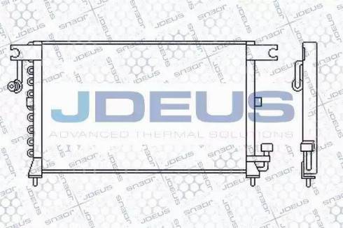 Jdeus 754M04 - Конденсатор, кондиціонер autocars.com.ua