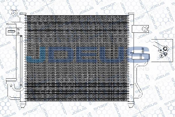 Jdeus 754M18 - Конденсатор, кондиціонер autocars.com.ua