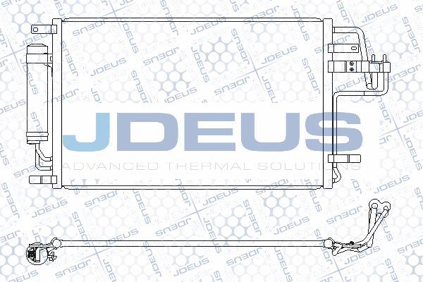 Jdeus 754M22 - Конденсатор, кондиціонер autocars.com.ua