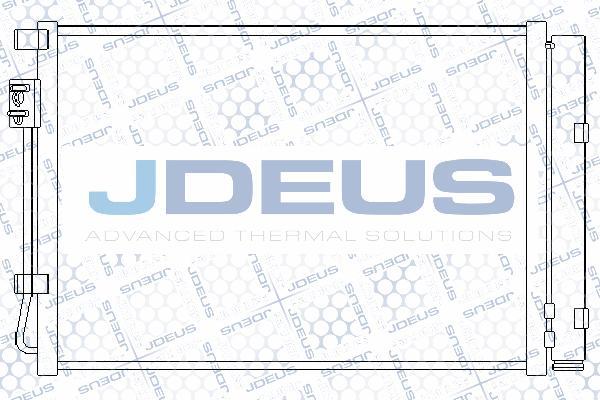 Jdeus 754M45 - Конденсатор, кондиціонер autocars.com.ua