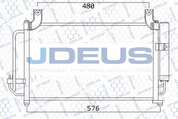 Jdeus 765M02 - Конденсатор, кондиціонер autocars.com.ua