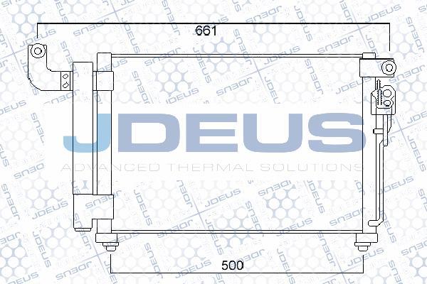 Jdeus 765M05 - Конденсатор, кондиціонер autocars.com.ua
