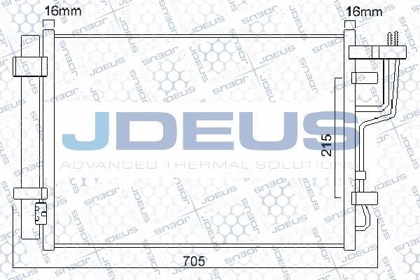 Jdeus 765M09 - Конденсатор, кондиціонер autocars.com.ua