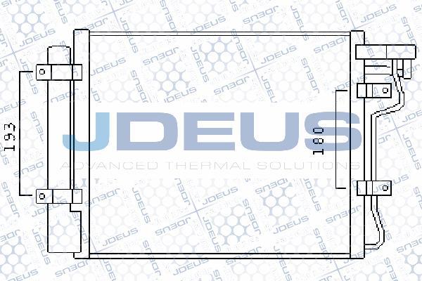 Jdeus 765M13 - Конденсатор, кондиціонер autocars.com.ua