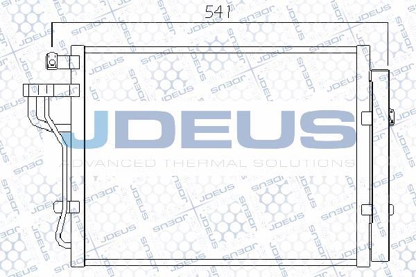 Jdeus 765M25 - Конденсатор, кондиціонер autocars.com.ua