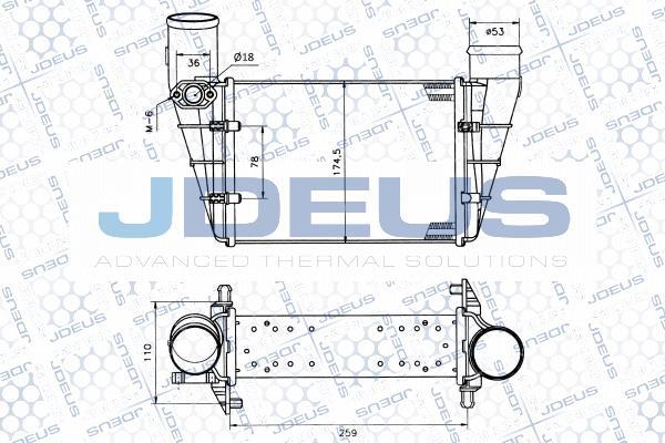 Jdeus 801M15 - Интеркулер autocars.com.ua