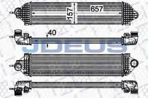 Jdeus 812M38 - Интеркулер autocars.com.ua