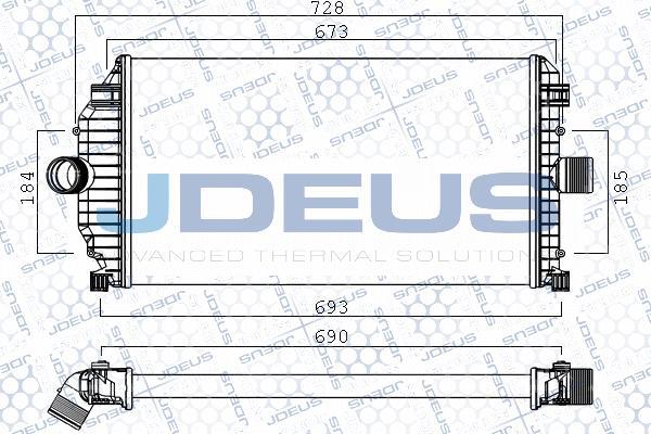 Jdeus 823M74A - Интеркулер autocars.com.ua