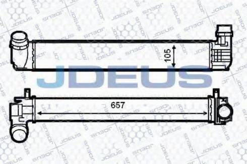 Jdeus 823M90 - Интеркулер autocars.com.ua