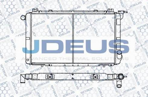 Jdeus M-0190290 - Радіатор, охолодження двигуна autocars.com.ua