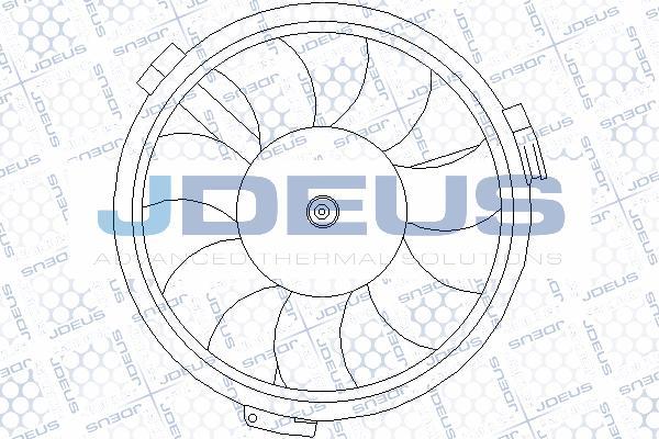 Jdeus EV0010161 - Електродвигун, вентилятор радіатора autocars.com.ua