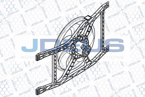 Jdeus EV0111520 - Вентилятор, охолодження двигуна autocars.com.ua