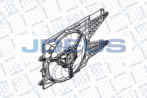 Jdeus EV0111530 - Вентилятор, охолодження двигуна autocars.com.ua