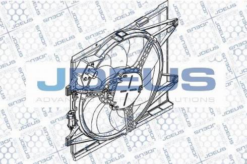 Jdeus EV0111540 - Вентилятор, охолодження двигуна autocars.com.ua