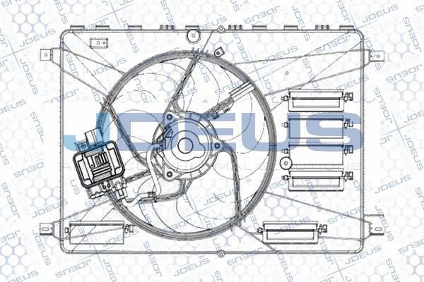 Jdeus EV0121270 - Вентилятор, охлаждение двигателя autodnr.net