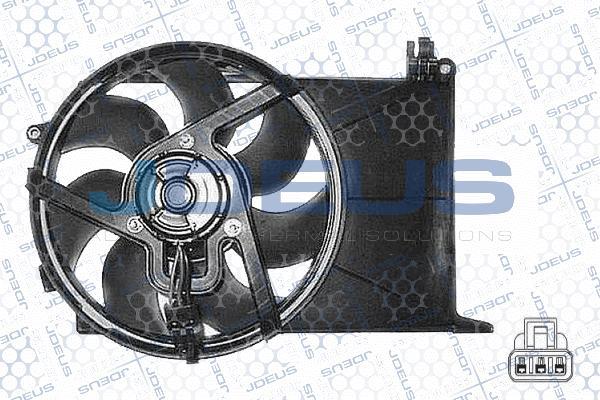 Jdeus EV0200530 - Вентилятор, охолодження двигуна autocars.com.ua