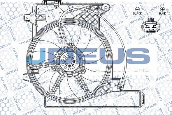 Jdeus EV0200920 - Вентилятор, охолодження двигуна autocars.com.ua