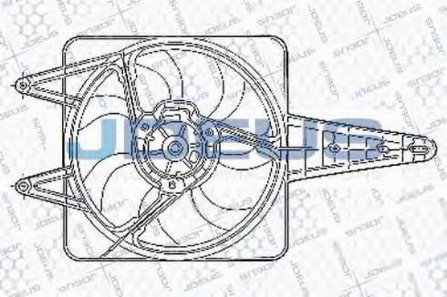 Jdeus EV02249 - Вентилятор, охолодження двигуна autocars.com.ua