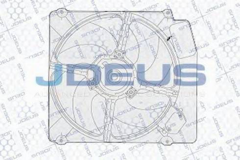 Jdeus EV02251 - Вентилятор, охолодження двигуна autocars.com.ua