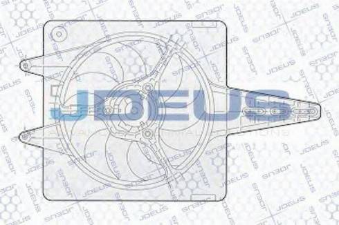 Jdeus EV02303 - Вентилятор, охолодження двигуна autocars.com.ua