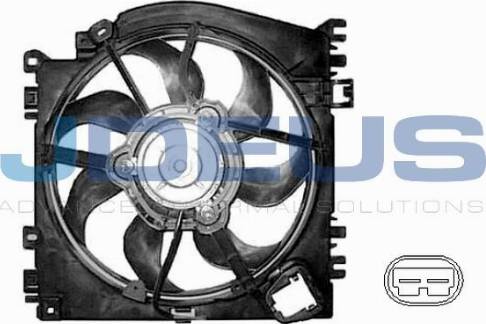Jdeus EV0230780 - Вентилятор, охолодження двигуна autocars.com.ua