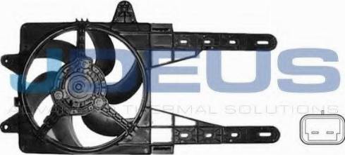 Jdeus EV02312 - Вентилятор, охолодження двигуна autocars.com.ua