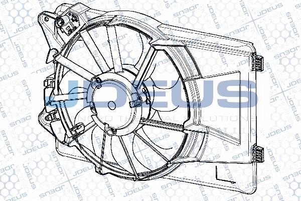 Jdeus EV150005 - Вентилятор, охолодження двигуна autocars.com.ua