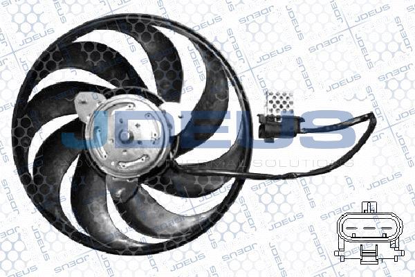 Jdeus EV200855 - Вентилятор, охолодження двигуна autocars.com.ua