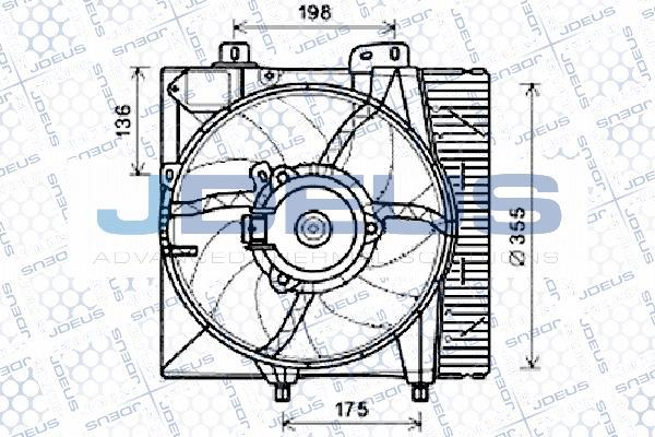 Jdeus EV210430 - Вентилятор, охлаждение двигателя autodnr.net