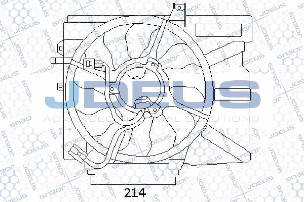 Jdeus EV54M320 - Вентилятор, охолодження двигуна autocars.com.ua