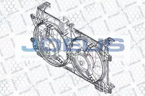 Jdeus EV820600 - Вентилятор, охолодження двигуна autocars.com.ua