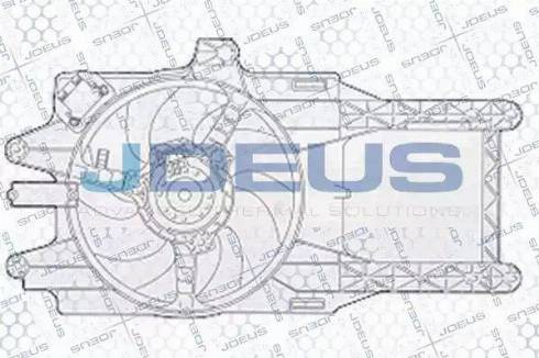 Jdeus EV835100 - Вентилятор, охолодження двигуна autocars.com.ua