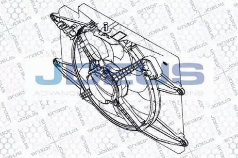 Jdeus EV836010 - Вентилятор, охолодження двигуна autocars.com.ua