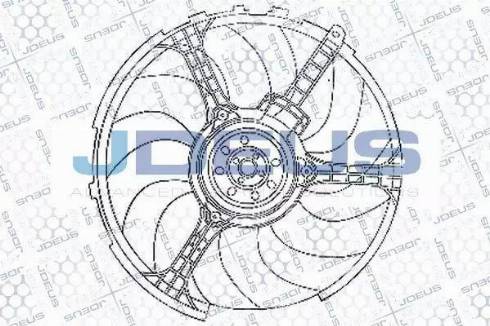 Jdeus EV837900 - Вентилятор, охолодження двигуна autocars.com.ua